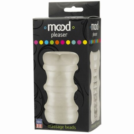 Doc Johnson - Mood ULTRASKYN Stroker Pleaser Massage Beads - Wit