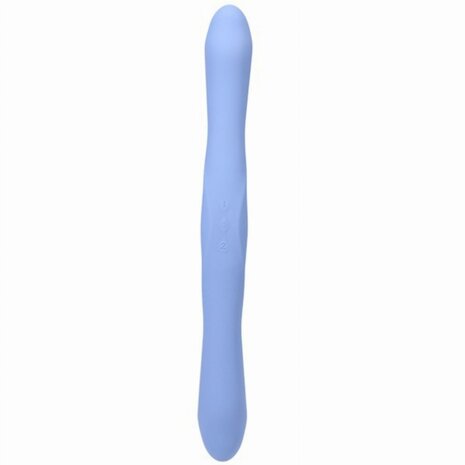 Doc Johnson - Dubbele Vibrator met Afstandsbediening - Blauw