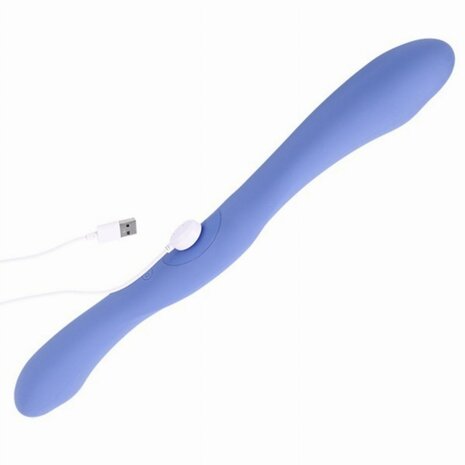 Doc Johnson - Dubbele Vibrator met Afstandsbediening - Blauw