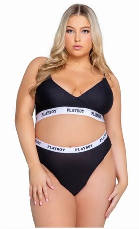 Playboy Lingerie - Lifestyle 2-Delige Set Curvy - Zwart