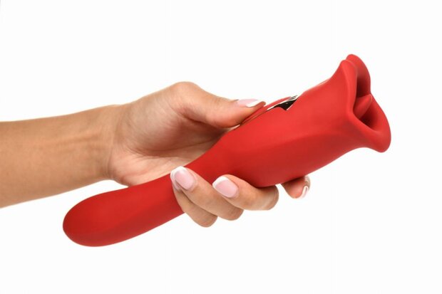 Lickgasm Dubbelzijdige Kus Vibrator - Rood