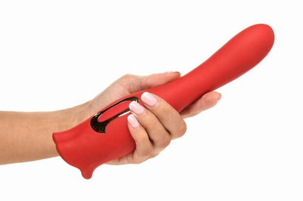 Lickgasm Dubbelzijdige Kus Vibrator - Rood