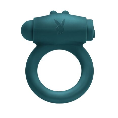 Playboy - Bunny Buzzer Cockring - Teal