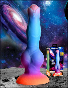 Glow-in-the-dark Siliconen Alien Dildo