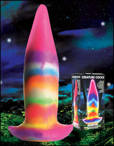 Glow-in-the-dark Unicorn Tongue Dildo