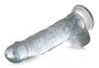 Jock C-Thru Transparante Dildo - 27 cm.