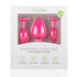 Siliconen Buttplug Met Diamant - Roze_